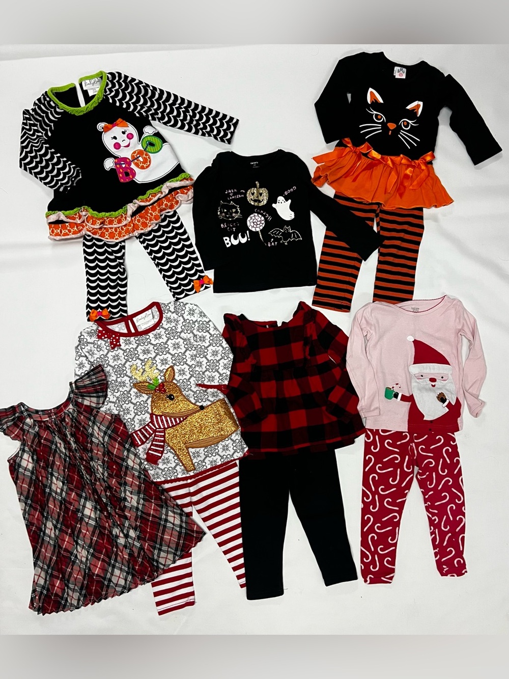 2T Girls Holiday Bundle Lot Christmas Halloween